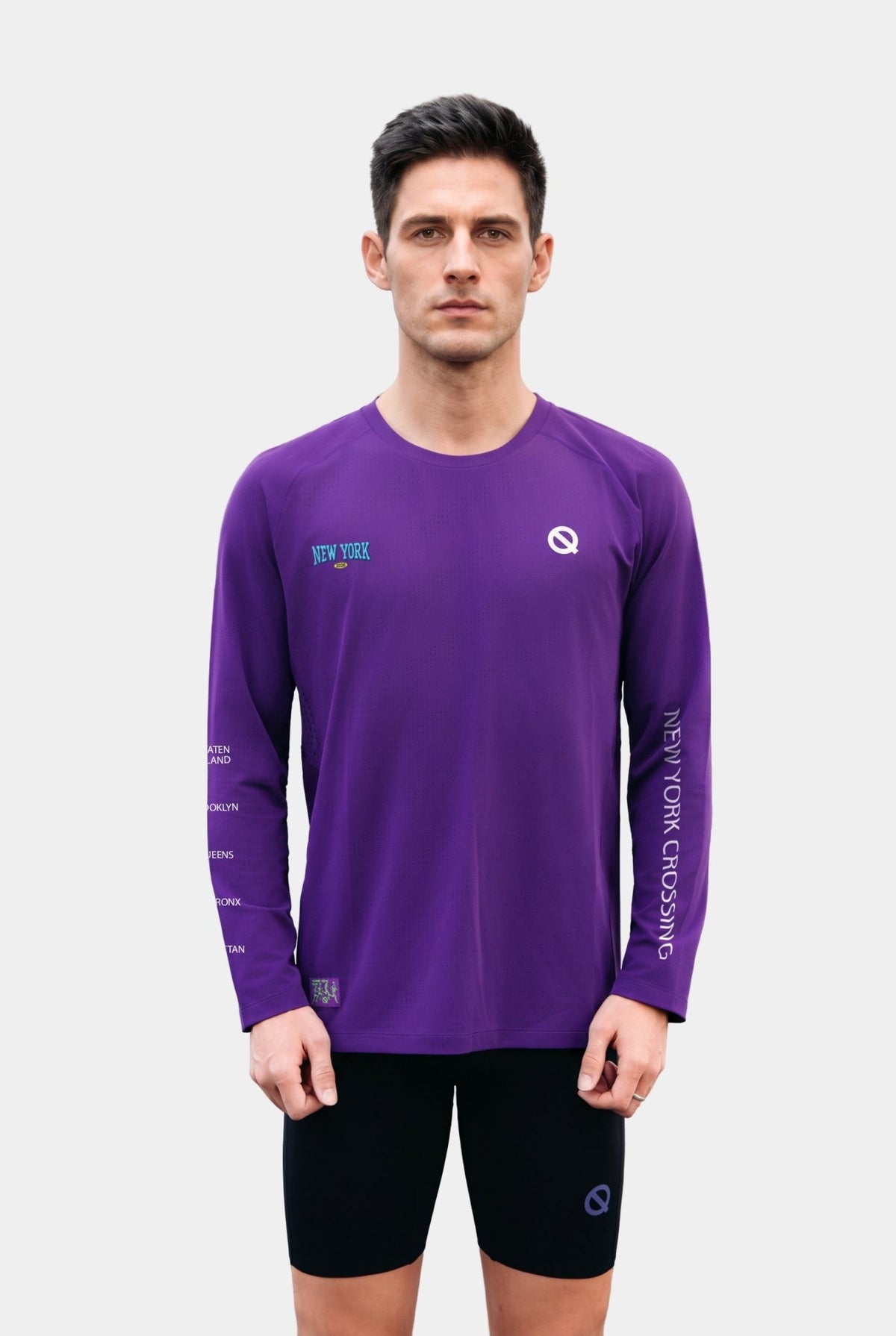 Masterwick Men's Long Sleeve Running T-Shirt New York Crossing '26 edition - QK Running