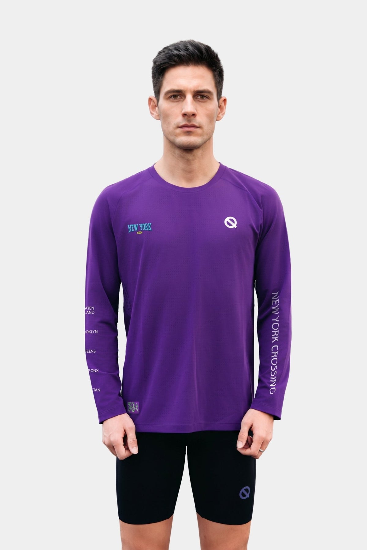 Masterwick Men's Long Sleeve Running T-Shirt New York Crossing '26 edition - QK Running