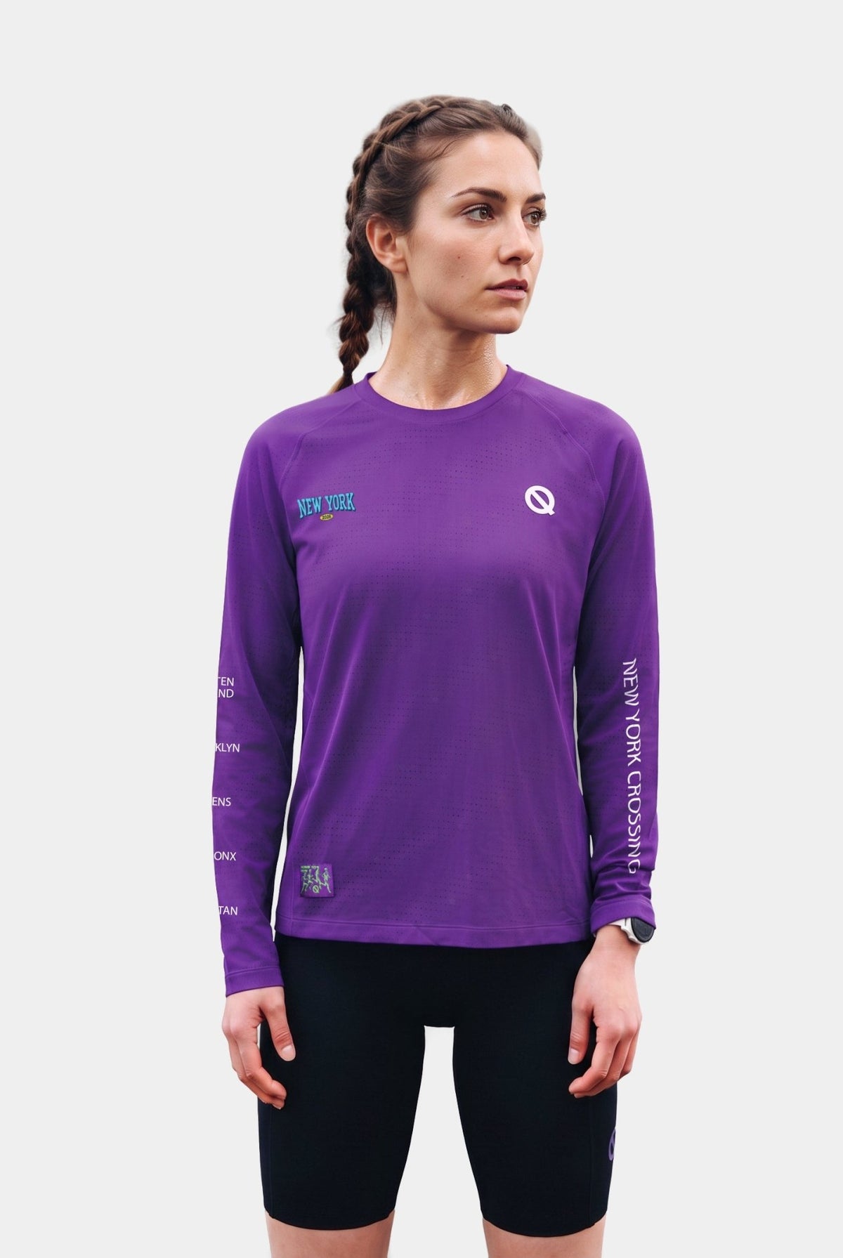 Masterwick Women's Long Sleeve Running T-Shirt New York Crossing '26 edition - QK Running