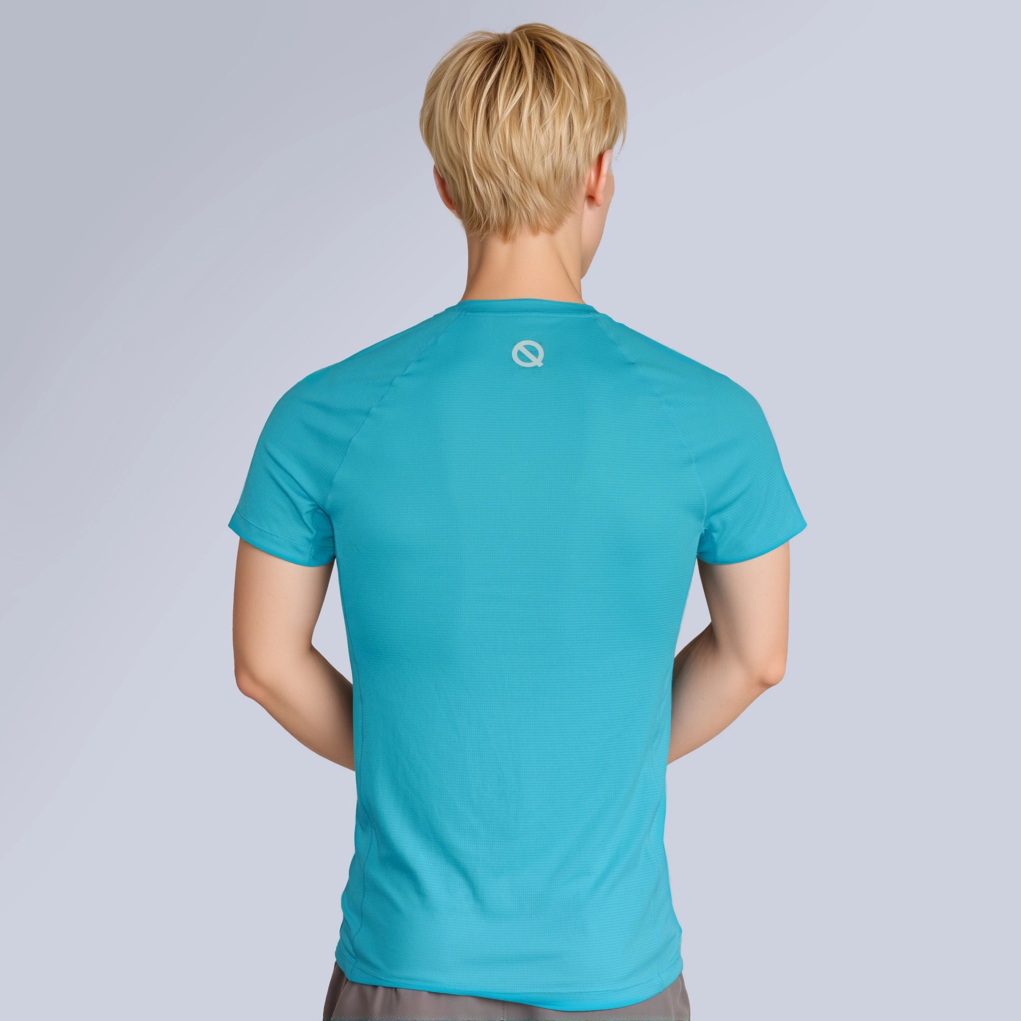 Men Air Mesh T-shirt celadon green color