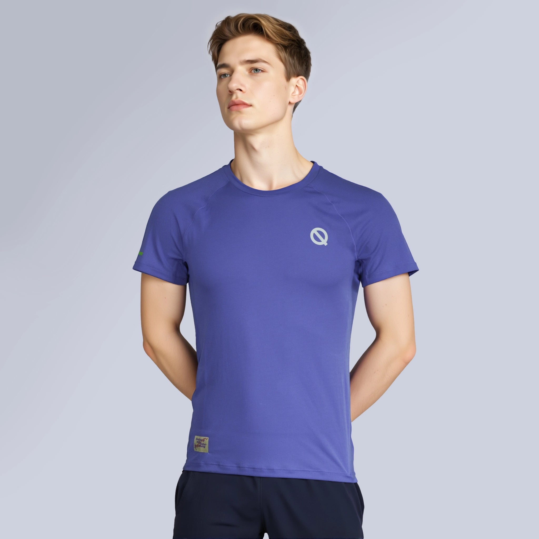 Men Air Mesh T-shirt periwinkle color