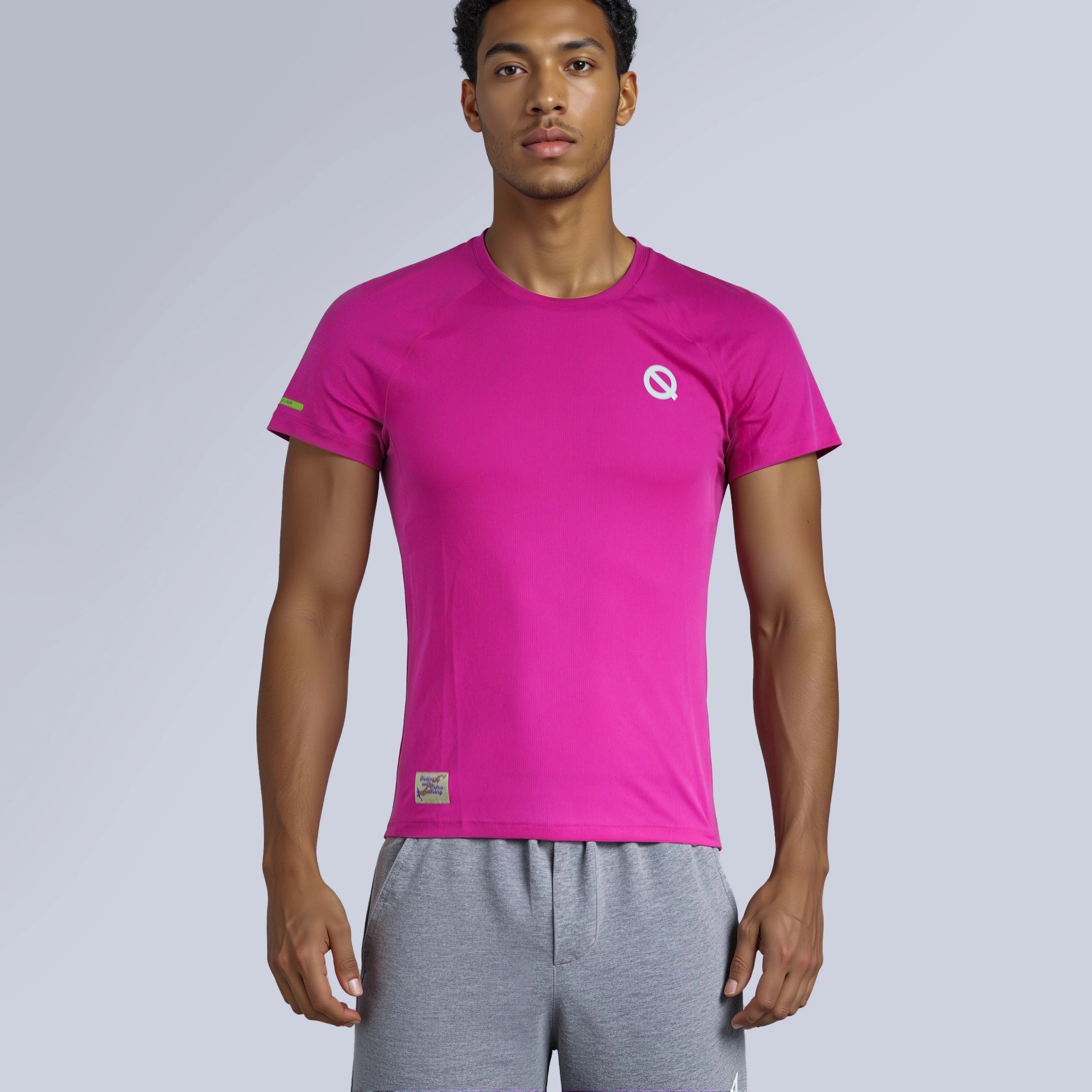 Men Air Mesh T-shirt pink color