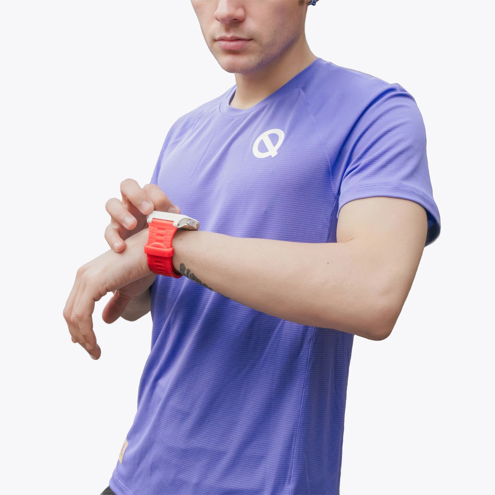 Mens breathable air mesh T-shirt periwinkle