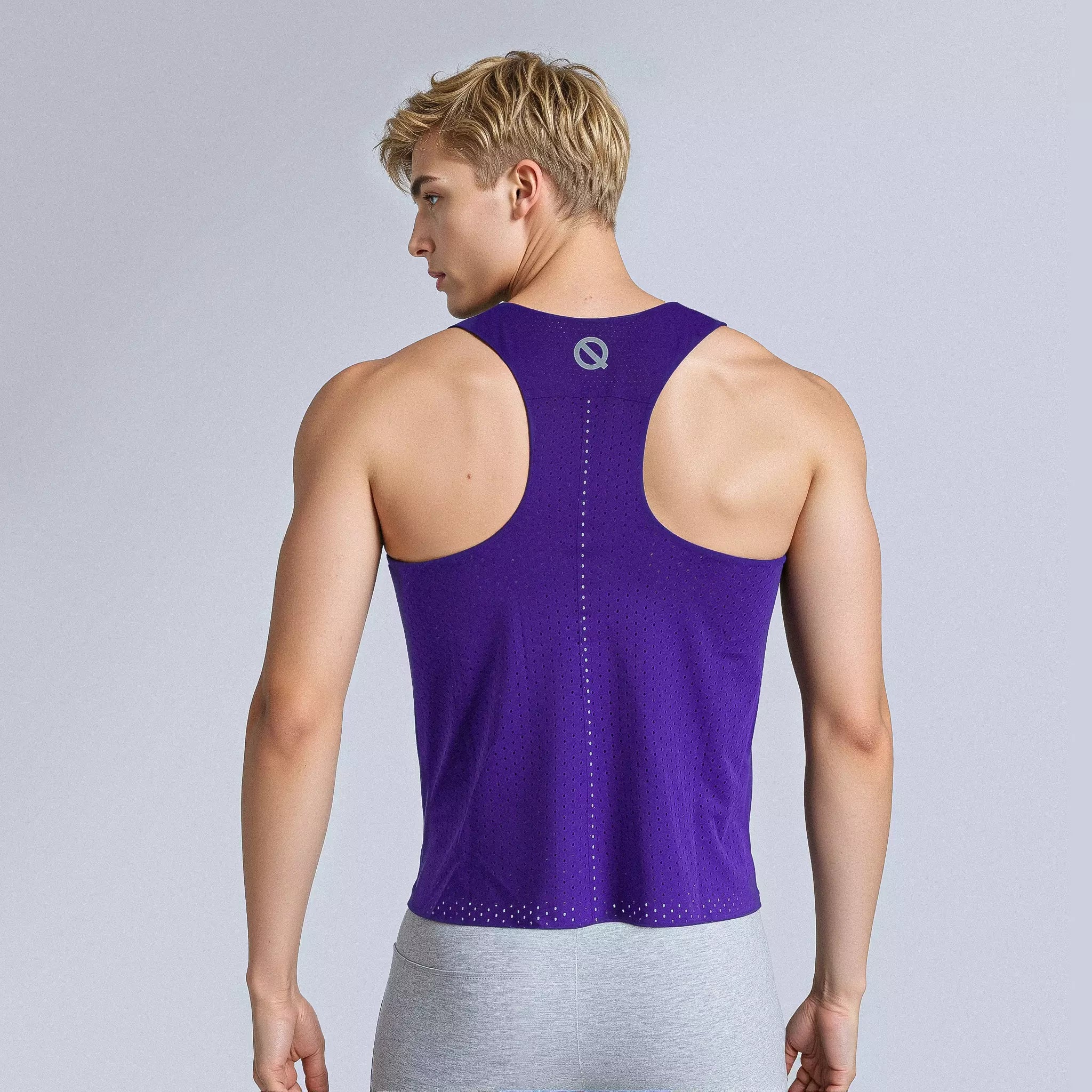 Men Sweat Master Tank purple
