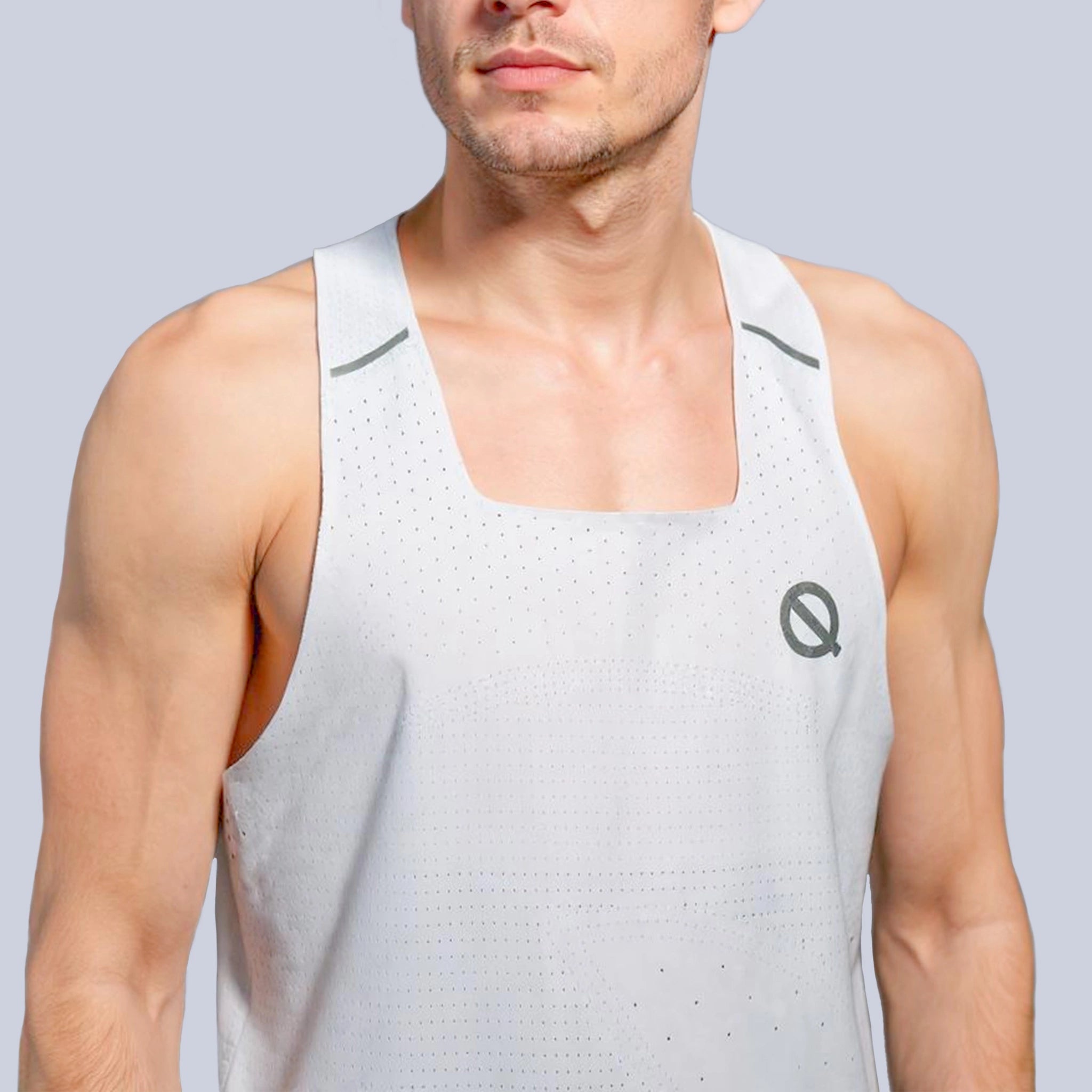 Mens Sweat-Master Tank white