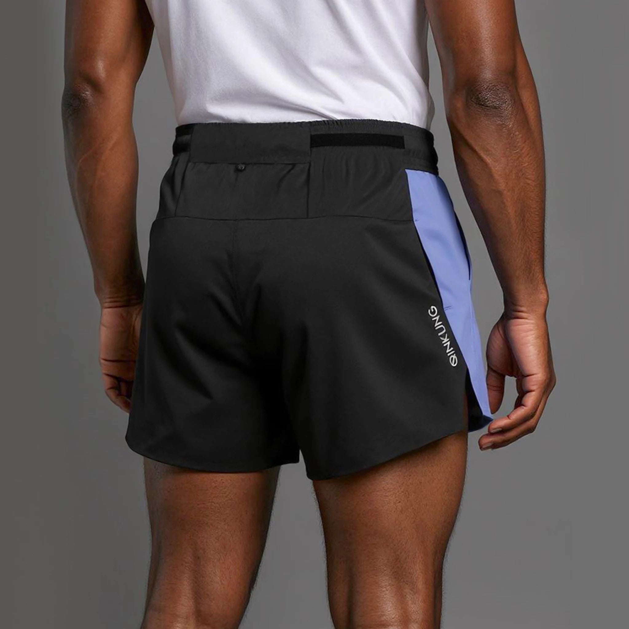 Mens Phantom Split Shorts in blue black color