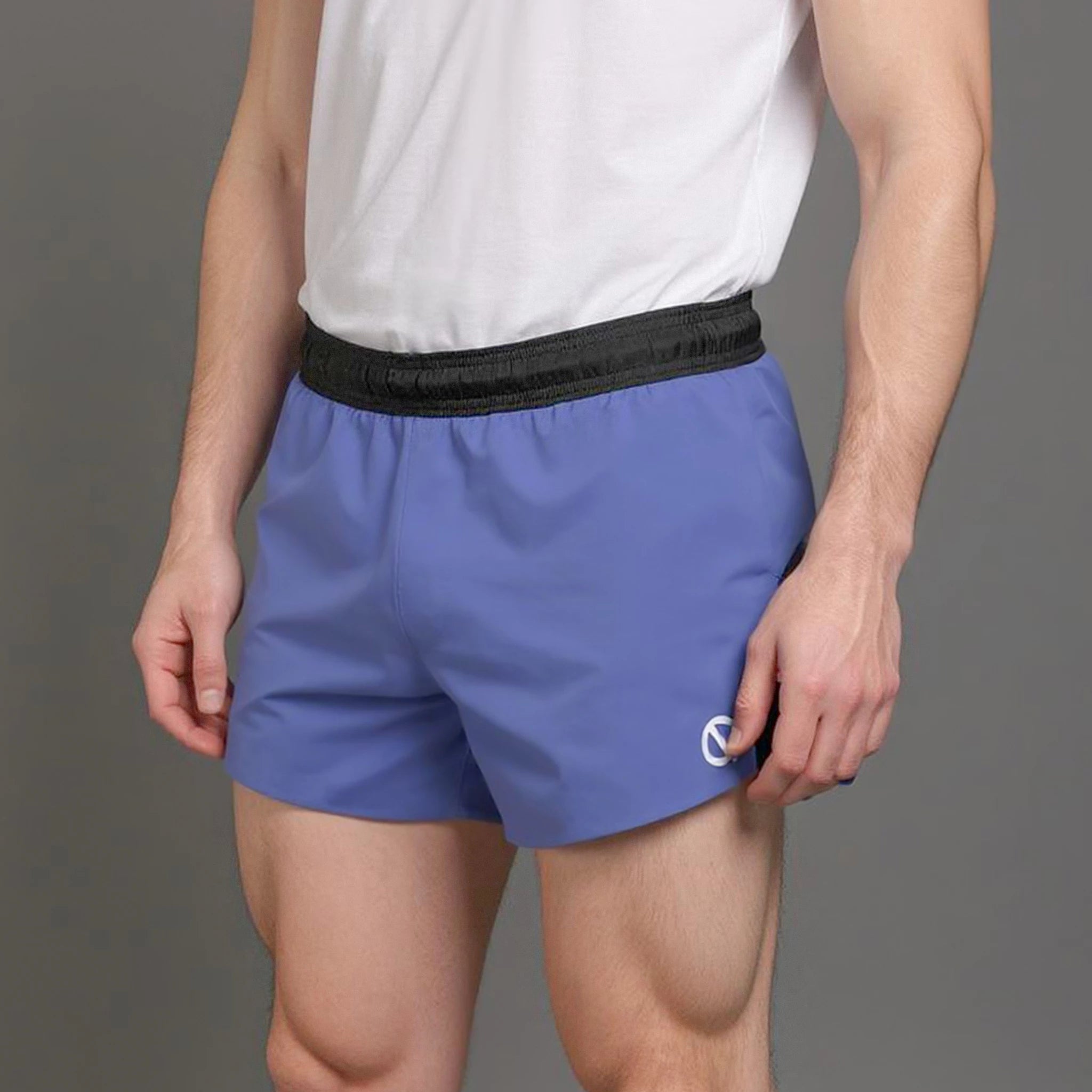 Mens Phantom Split Shorts in blue black color