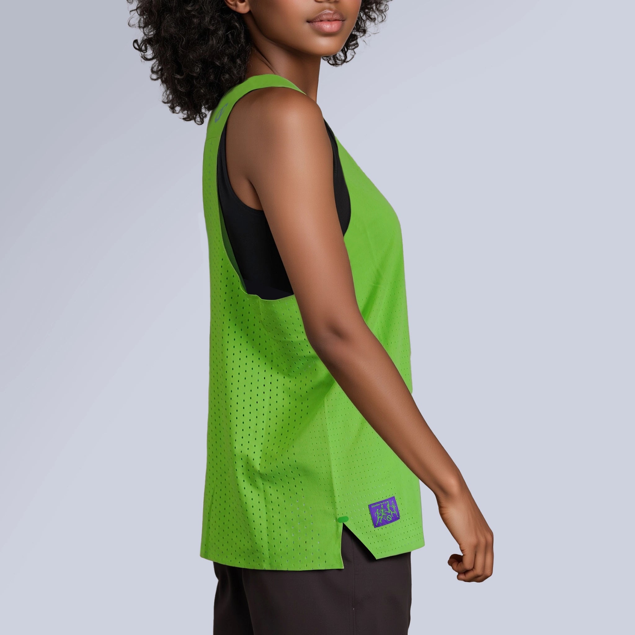 Women Sweat Master Tank lime green