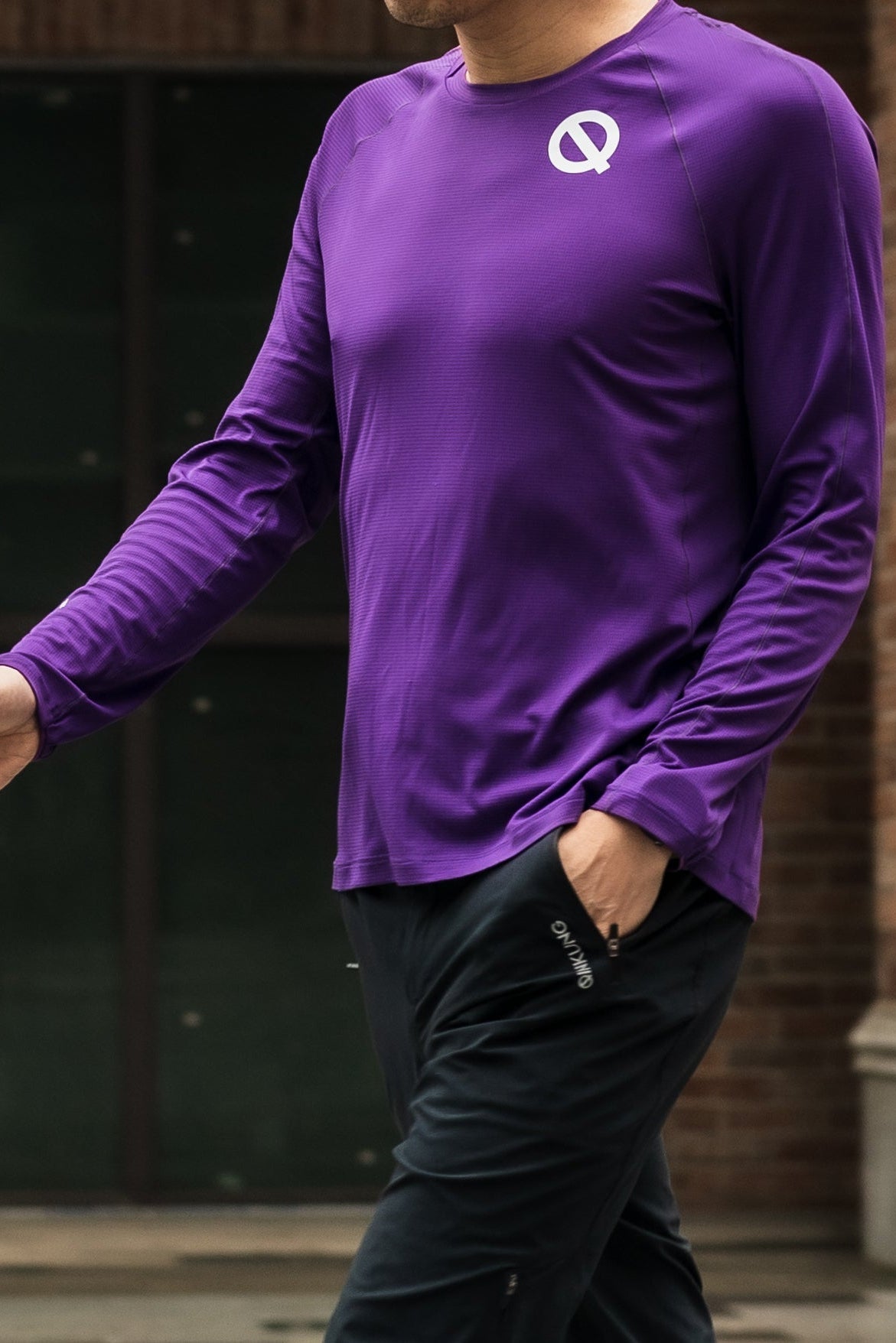 AirMesh Men's Long Sleeve Running T-Shirt - QK Running