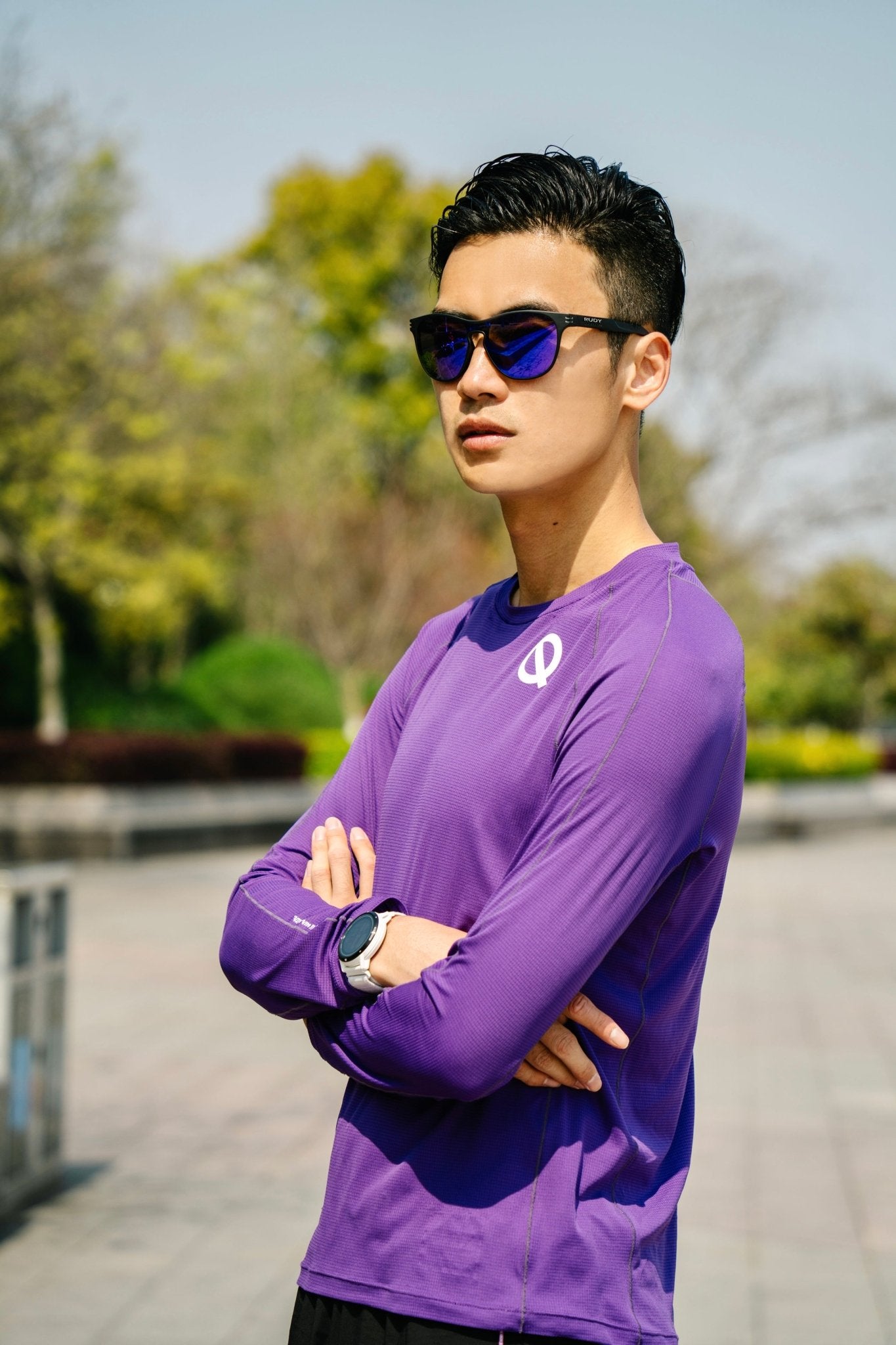 AirMesh Men's Long Sleeve Running T-Shirt - QK Running