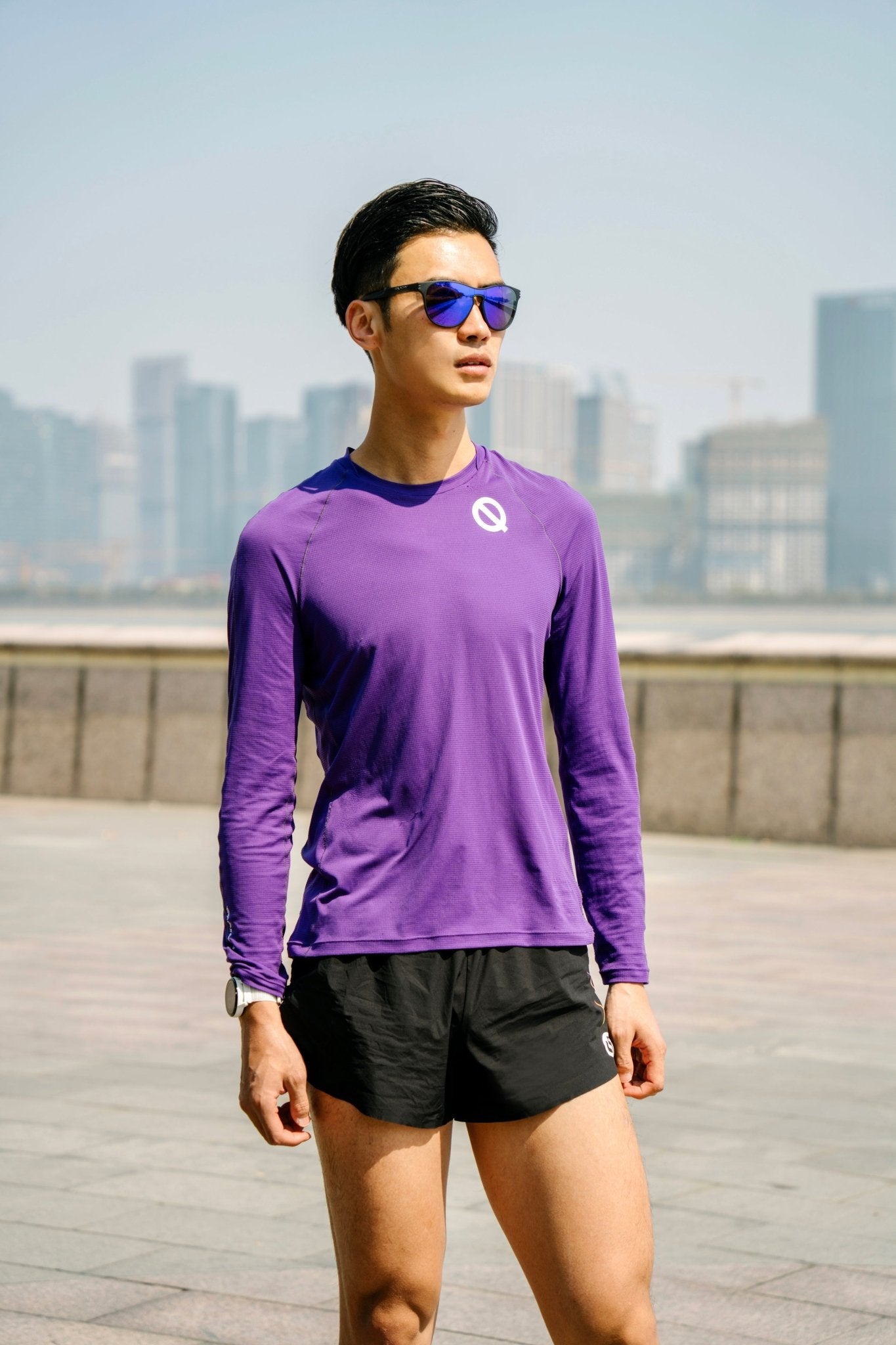 AirMesh Men's Long Sleeve Running T-Shirt - QK Running