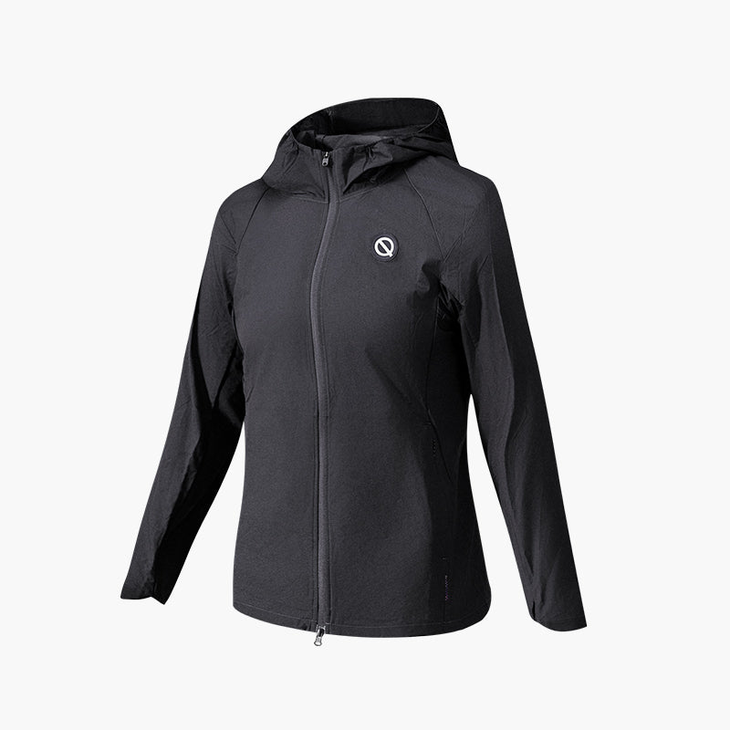 QK women's WindShell lite jacket black
