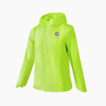 QK women's WindShell lite jacket lime green