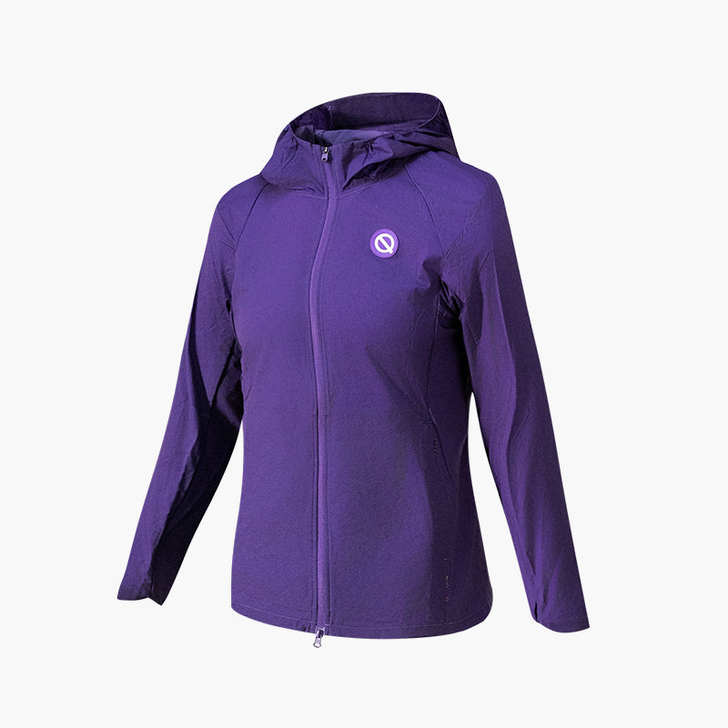 QK women's WindShell lite jacket purple