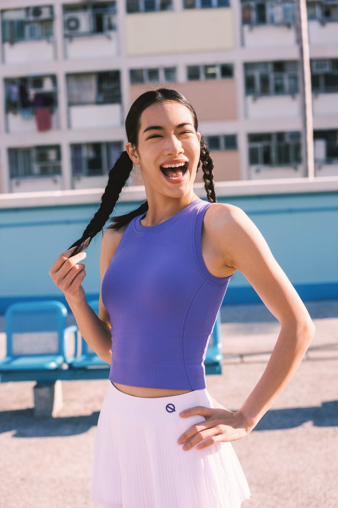 FreeFit Ribbed 2-in-1 Racerback Tank - QK Running