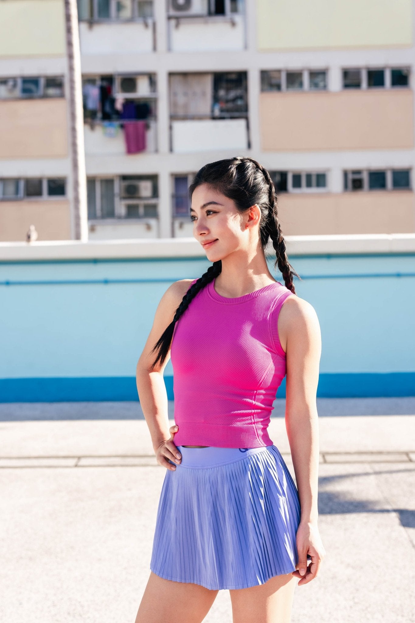 FreeFit Ribbed 2-in-1 Racerback Tank - QK Running