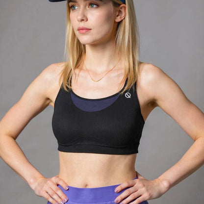 High Support Sports Bra in black color