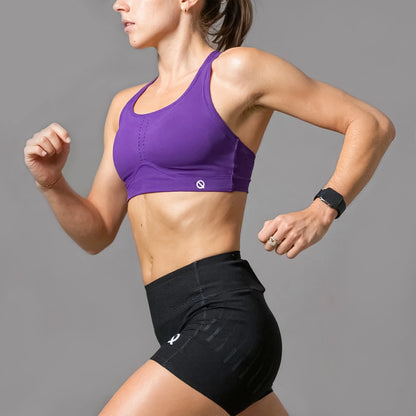 High Support Sports Bra in purple color