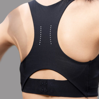 High support sports bra black