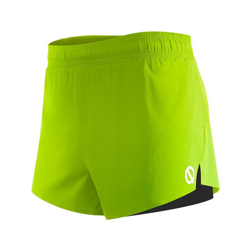 QK StrideFlex 3 Inch Short lime green