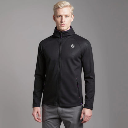 Men Thermal Hoodie Black