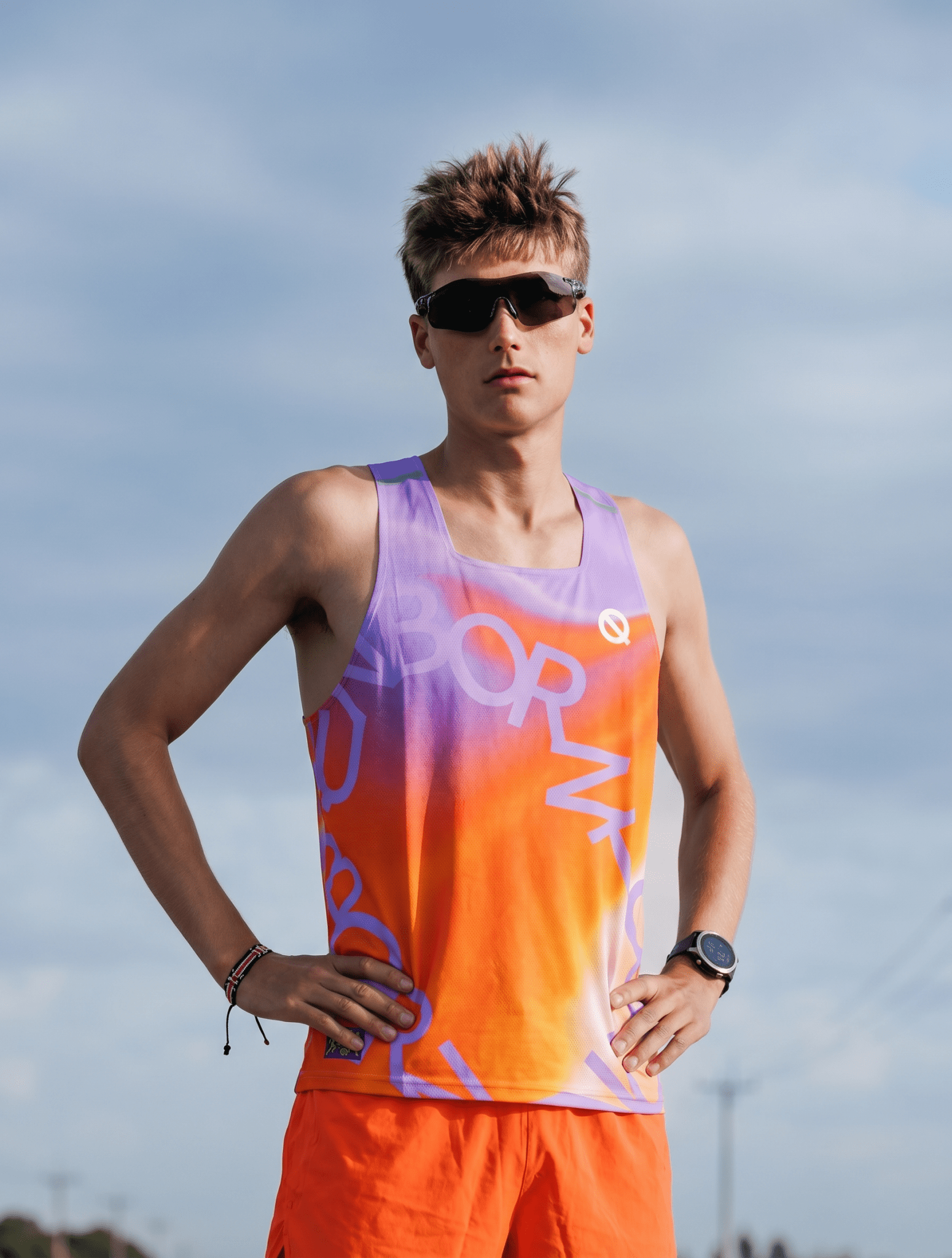 MasterWick Men's Race Singlet Golden Hour Edition - QK Running
