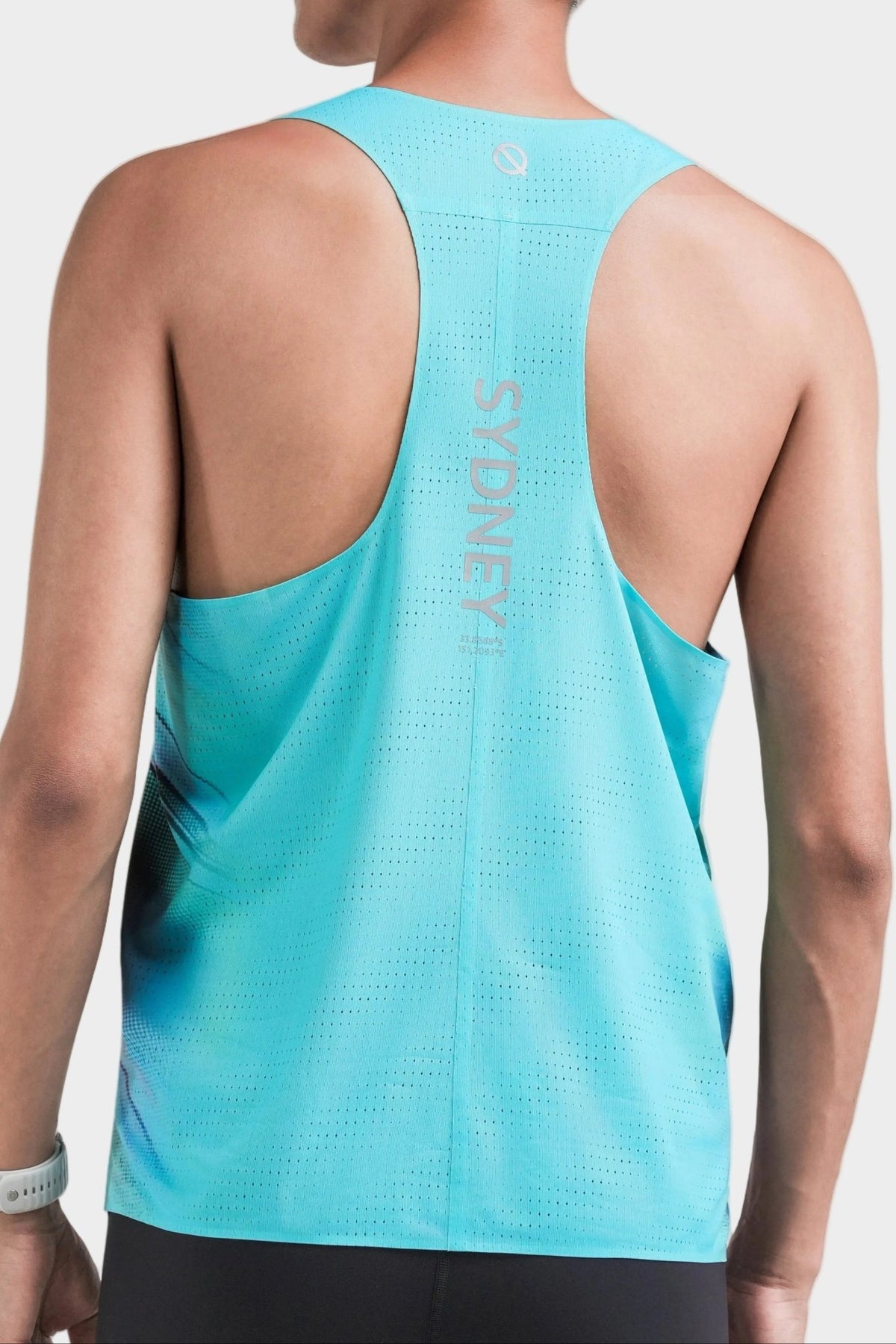 MasterWick Men's Race Singlet Sydney 2026 Limited Edition - Sydney Mirage - QK Running