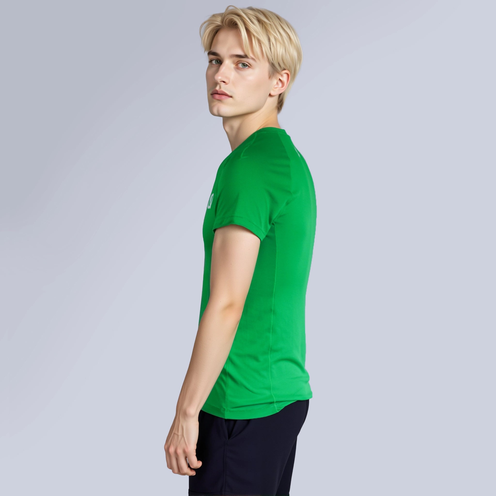 Men Air Mesh T-shirt green color