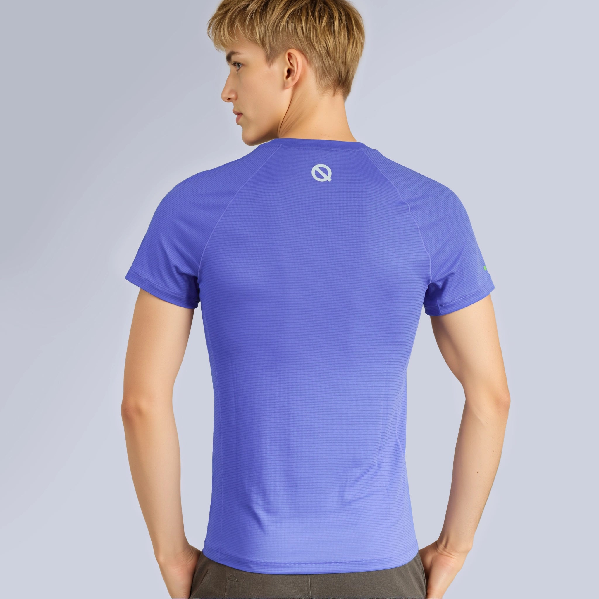 Men Air Mesh T-shirt periwinkle color