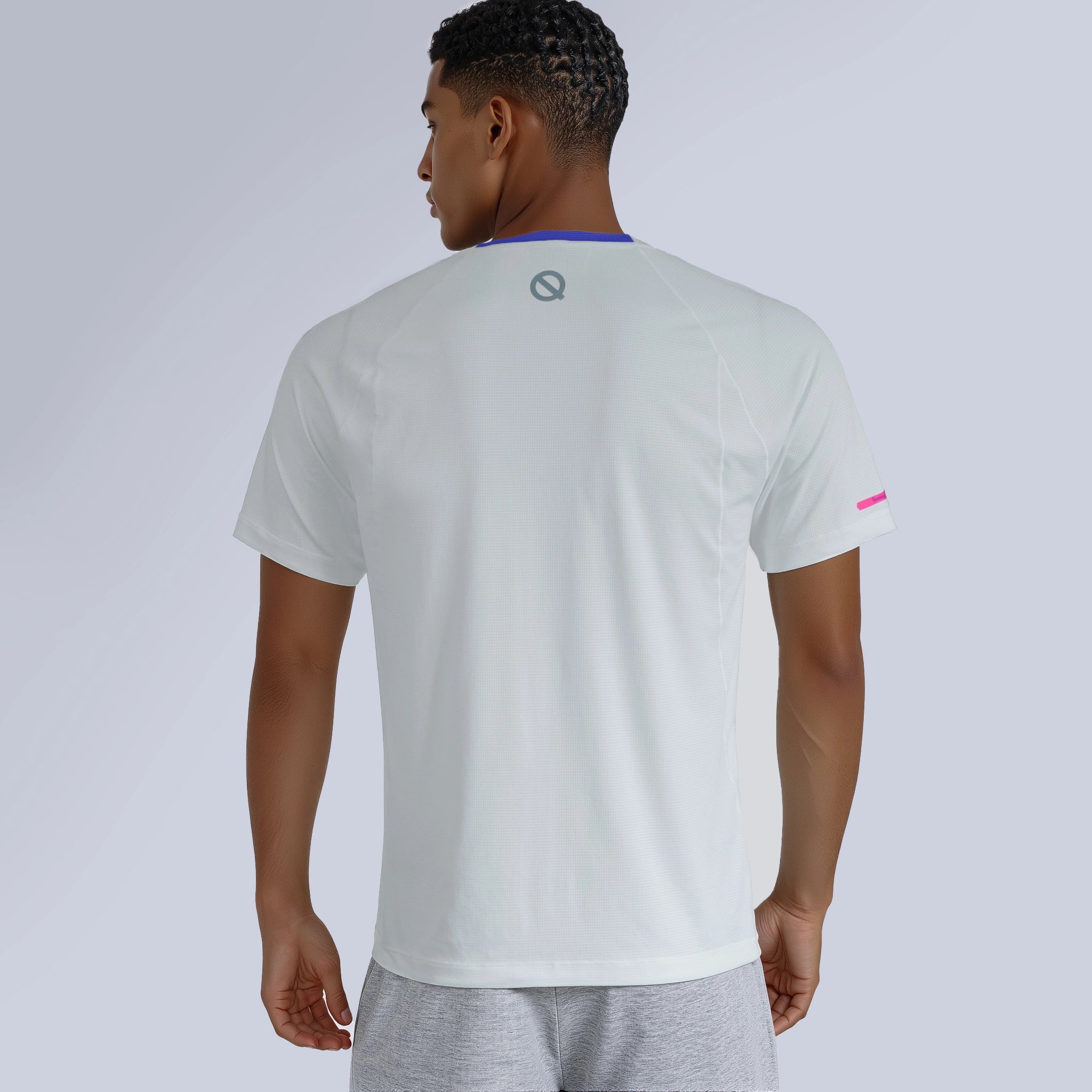 Men Air Mesh T-shirt white color
