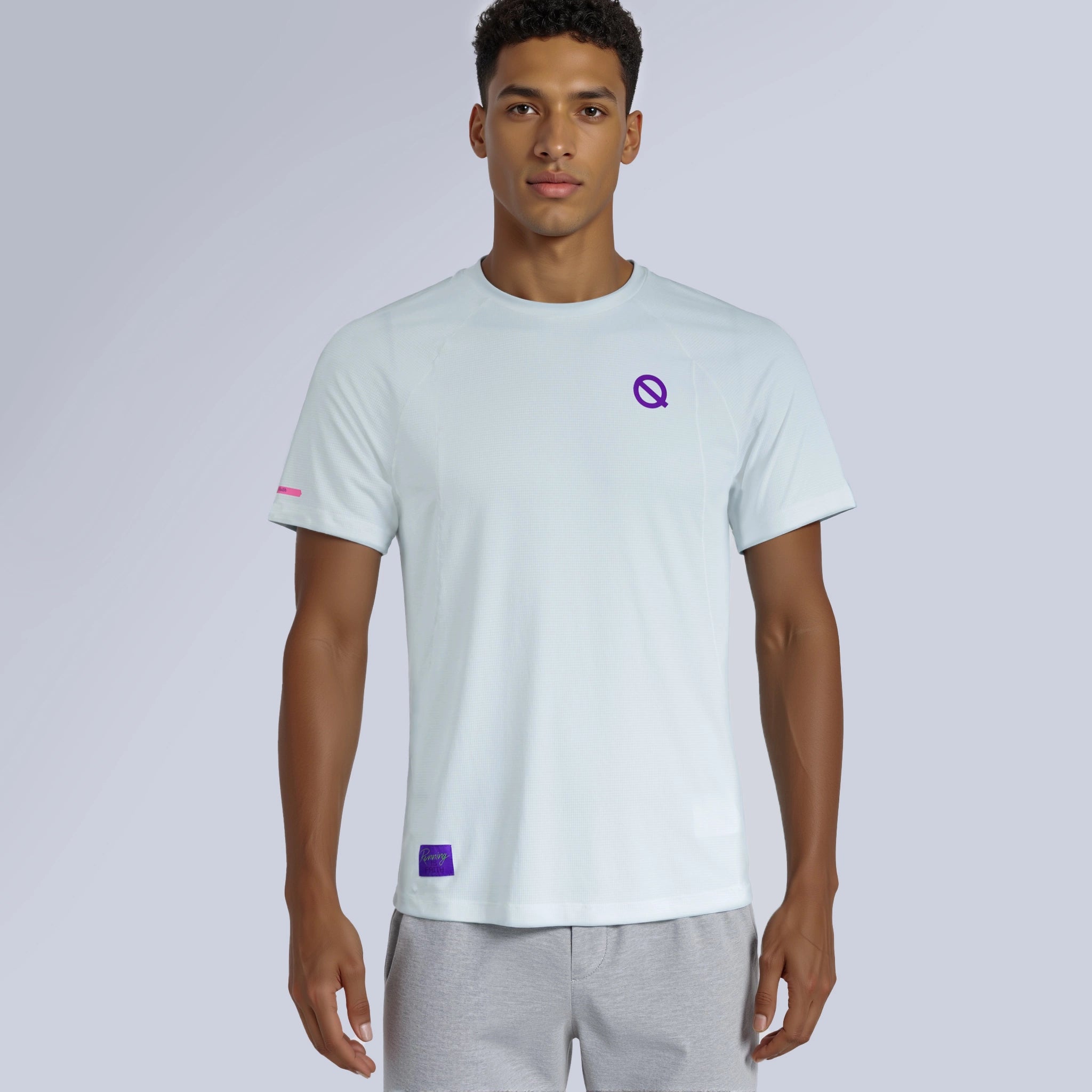 Men Air Mesh T-shirt white color