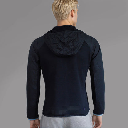 Men thermal hoodie black