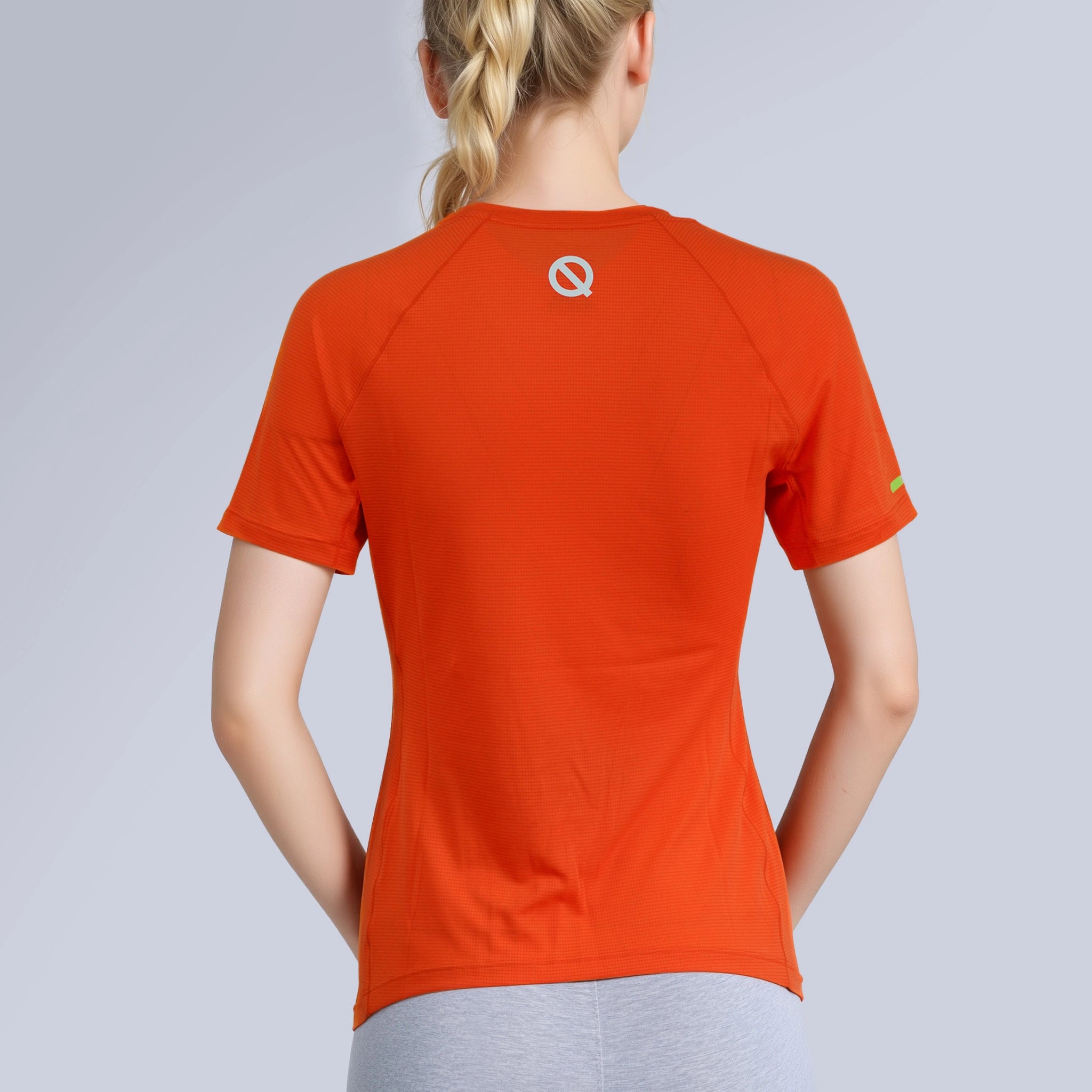 Women Air Mesh T-shirt orange color