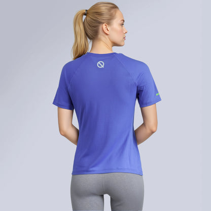 Women Air Mesh T-shirt periwinkle color