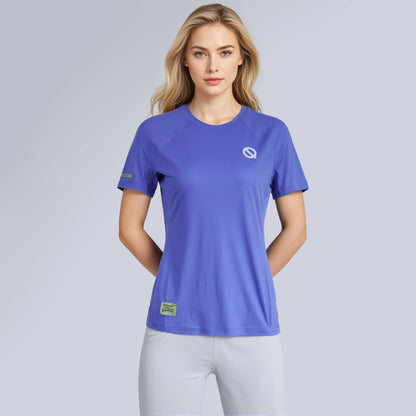 Women Air Mesh T-shirt periwinkle color