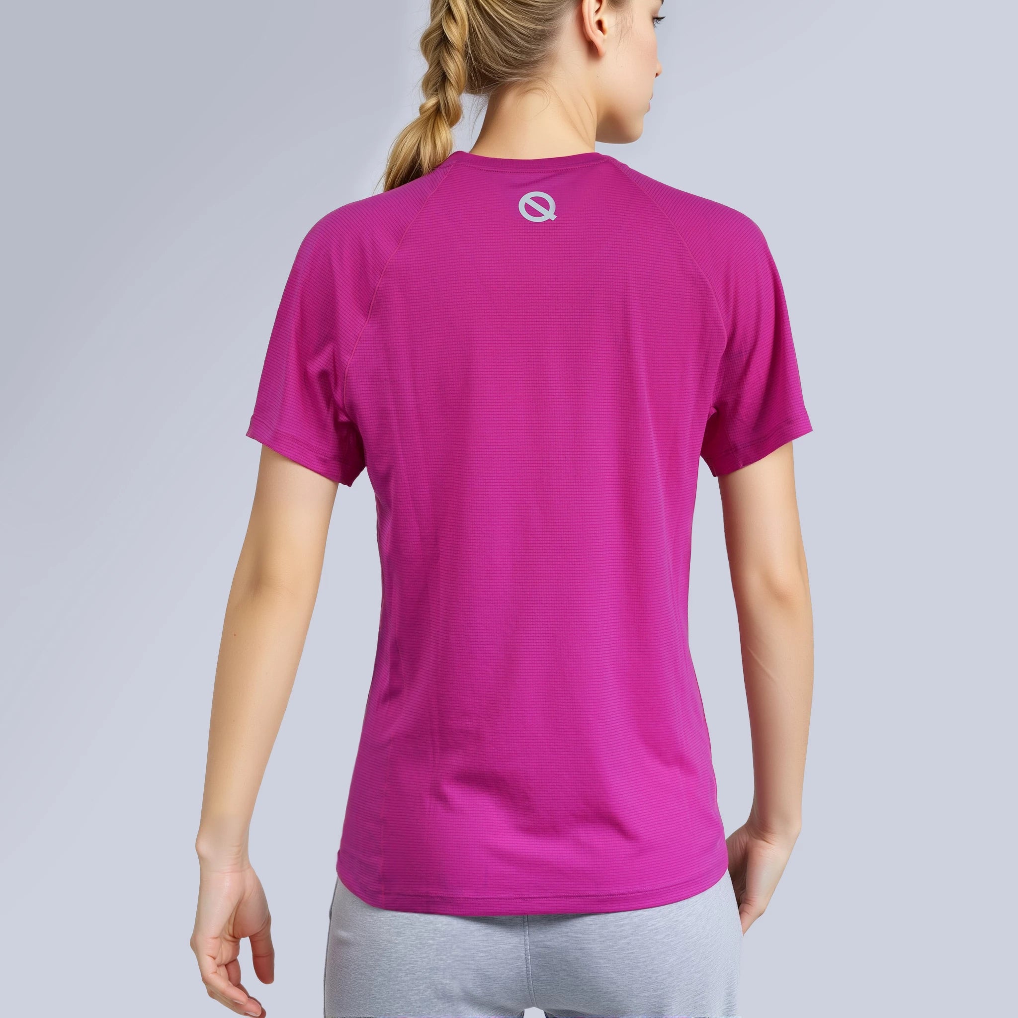 Women Air Mesh T-shirt pink color
