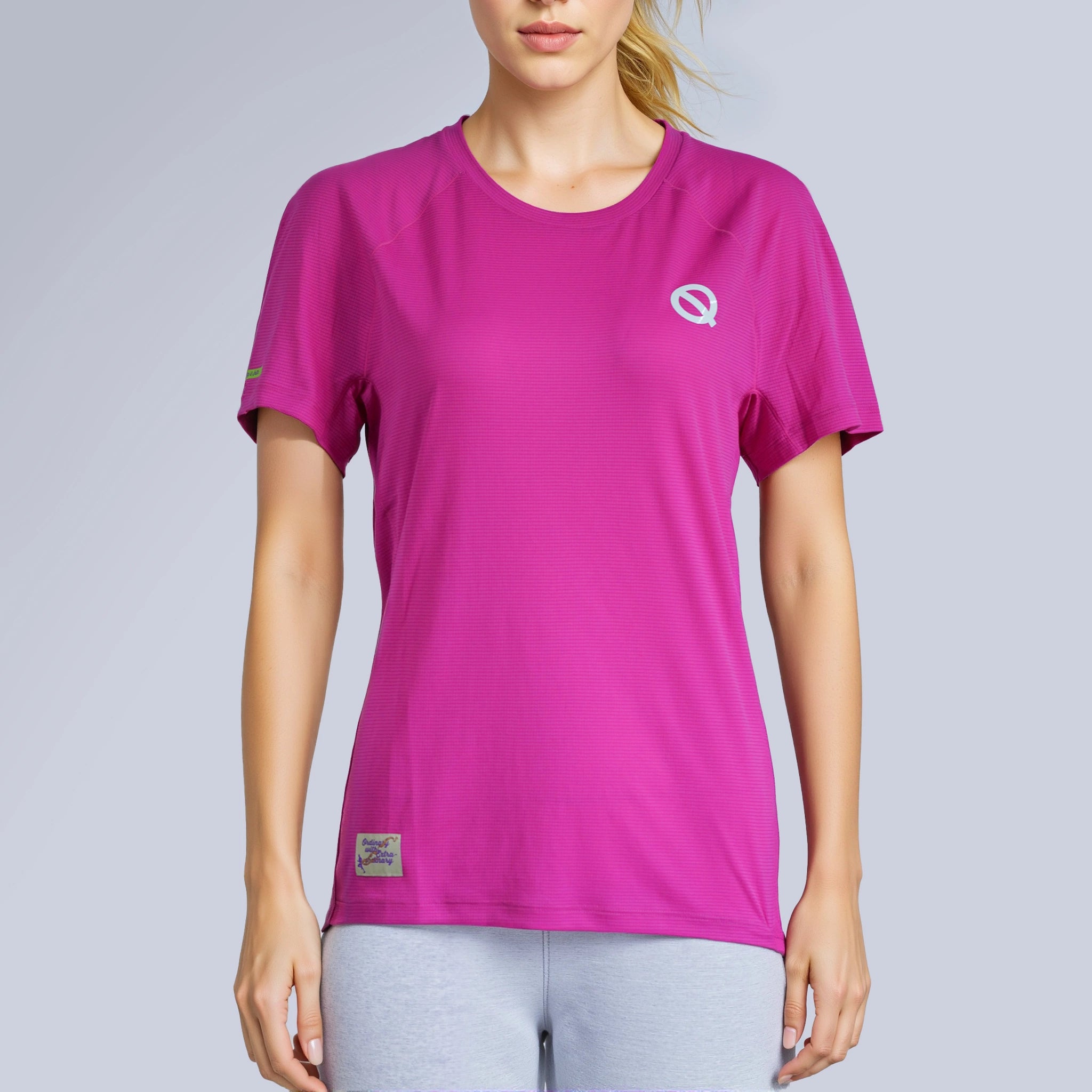 Women Air Mesh T-shirt pink color