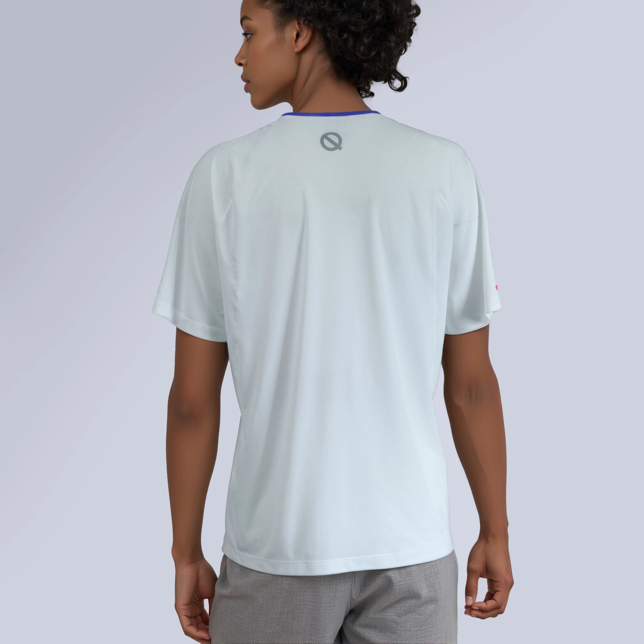 Women Air Mesh T-shirt white color