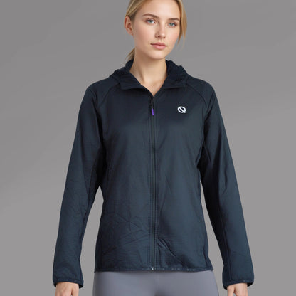 Women thermal hoodie black