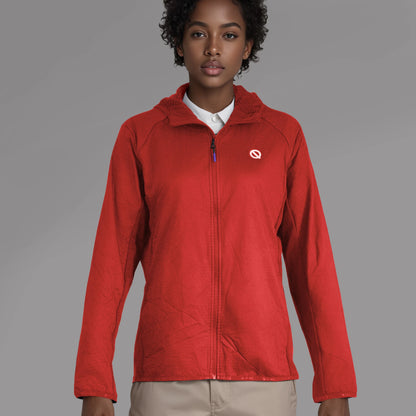 Women Thermal Hoodie red