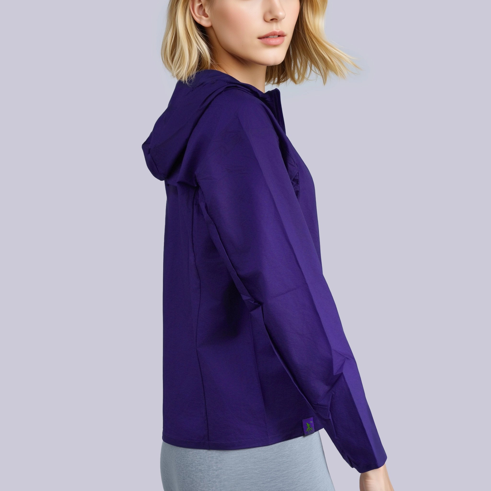 Women wind breaker jacket purple