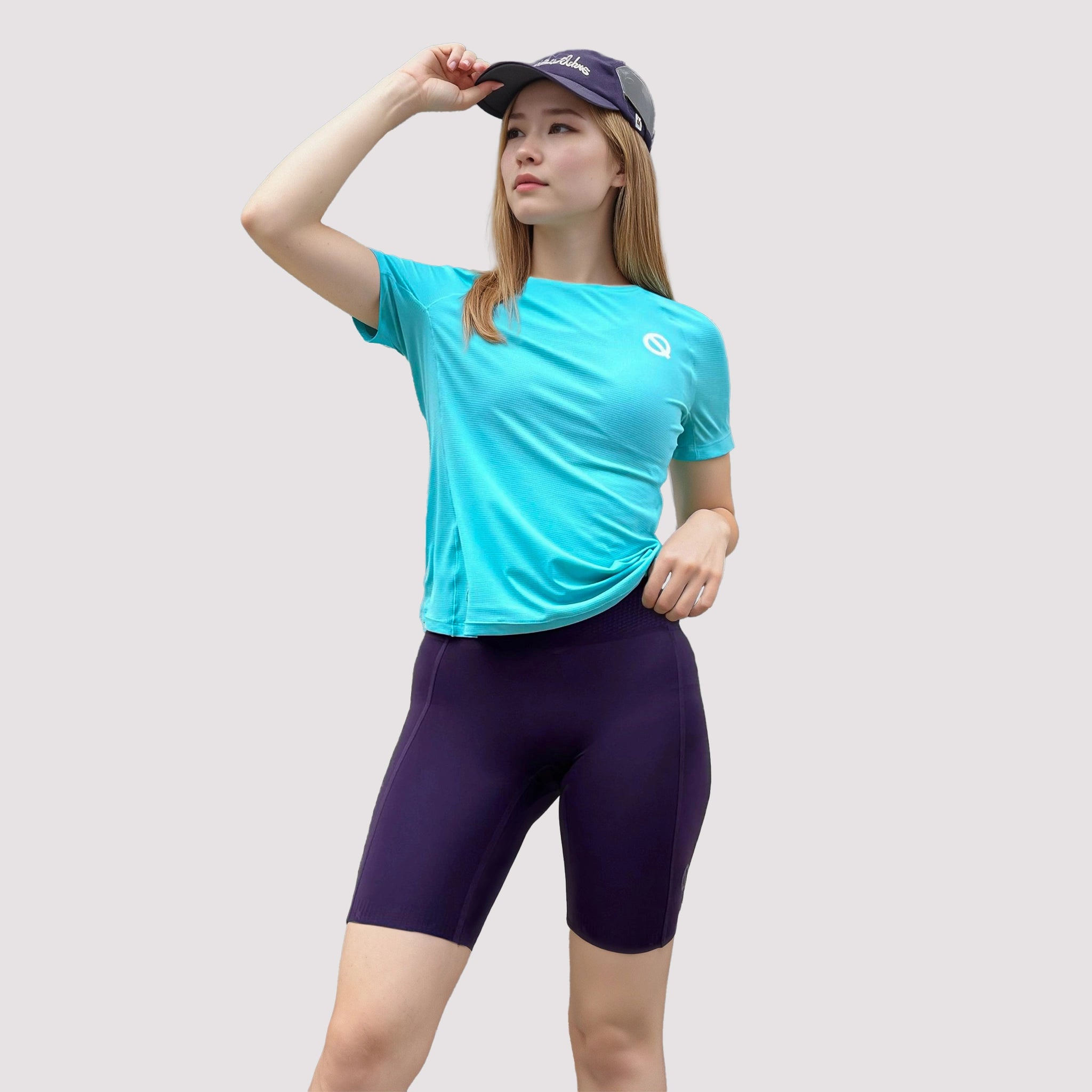 Womens Breathable Air Mesh T-shirt in celadon green color